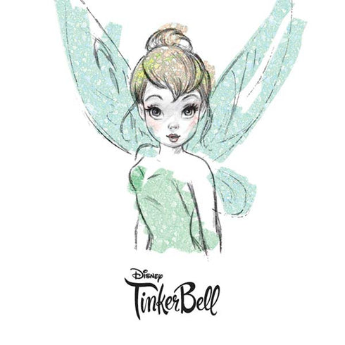 Disney Tinker Bell Watercolor Fairy Art Moto E5 Play Skin